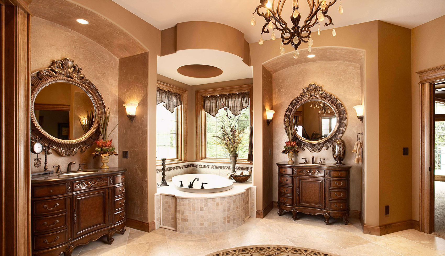 Interior Perfection Tuscan Villa Bathroom